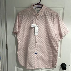 NWT. Denim & Flower, Large, Short Sleeved Button Up.